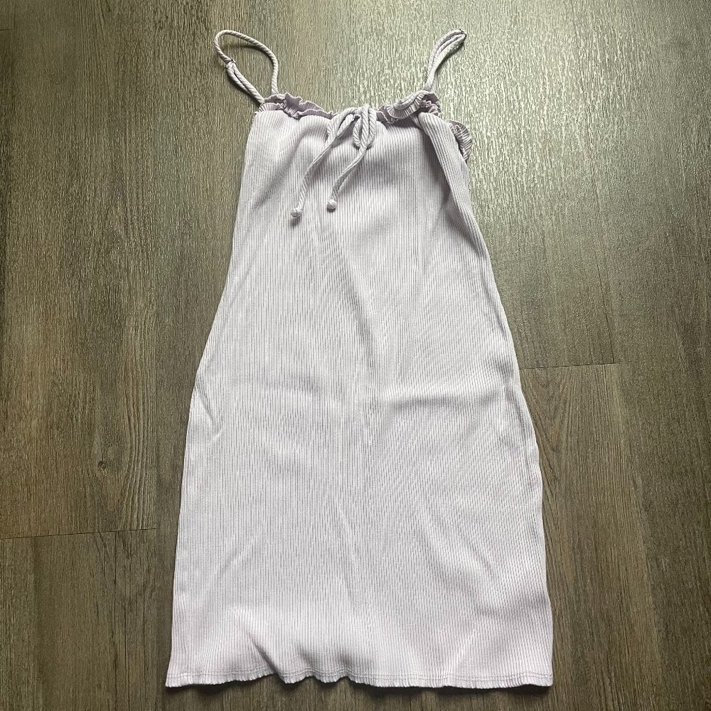 LILAC SPAGHETTI STRAP MINI DRESS